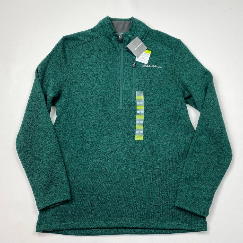 NEW! Men’s Eddie Bauer 1/4 Zip Pullover Fleece Sweatshirt Size Small W/Tags